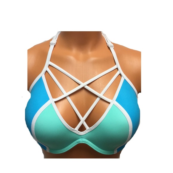 Victoria's Secret PINK Light Push Up Bikini Top Size SMALL AA - C NWT - Picture 3 of 4